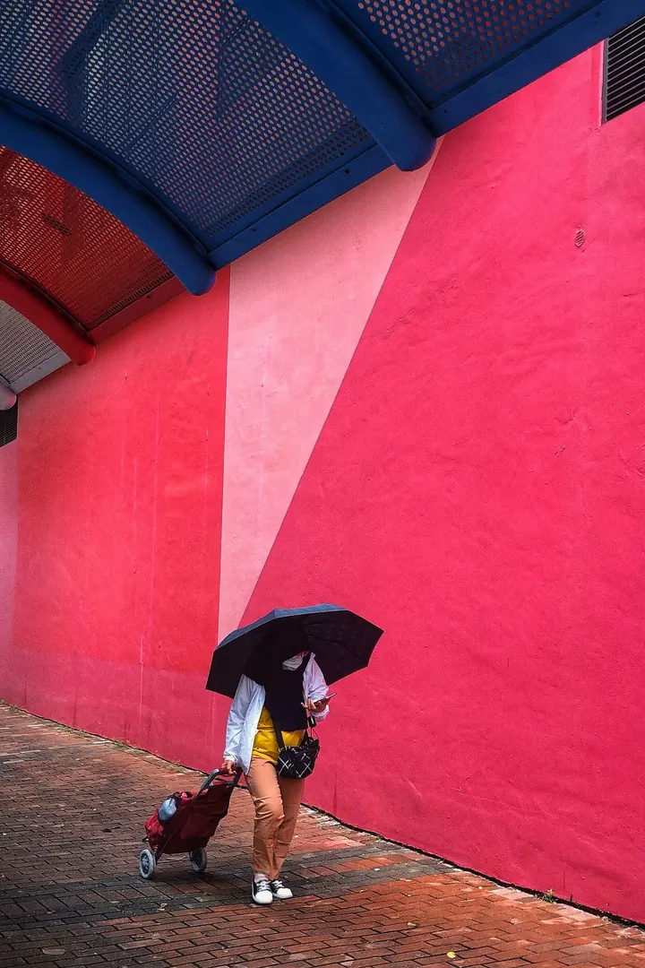 雨中漫步