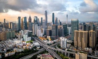 摩天大楼和其他建筑的城市景观