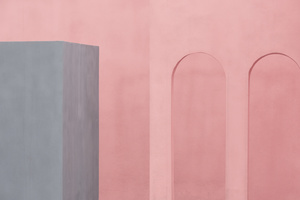 抽象背景的粉红色墙壁的画