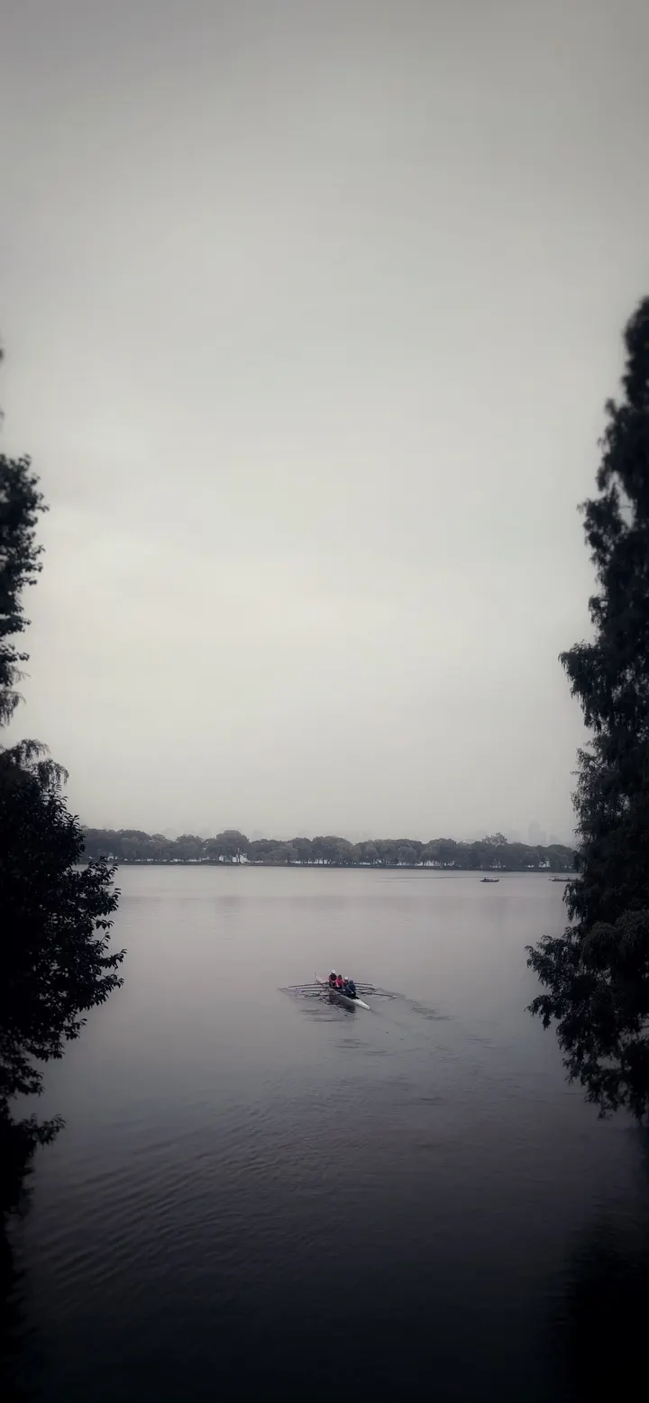 阴雨的划船