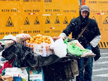 风雪街头