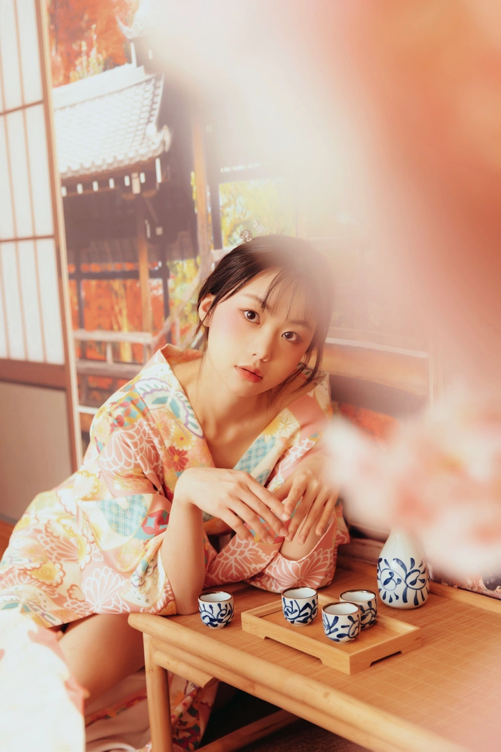 /  少女昭和感和服写真