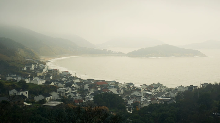 烟雨渔村