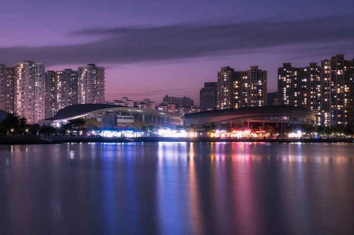 海沧体育中心夜景