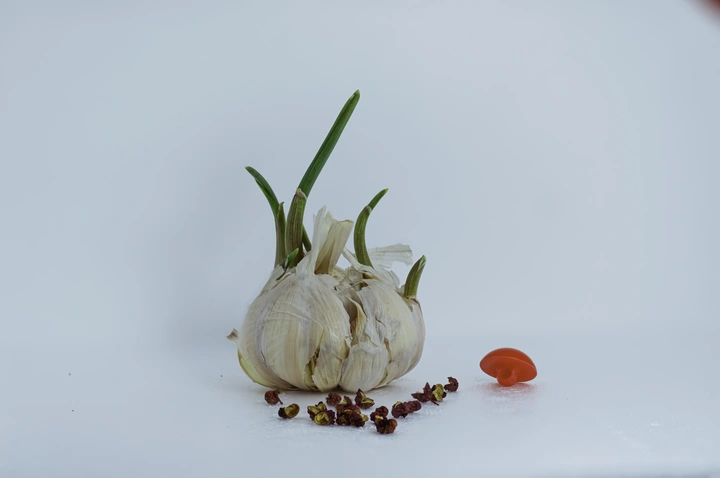 大蒜、纽扣、花椒