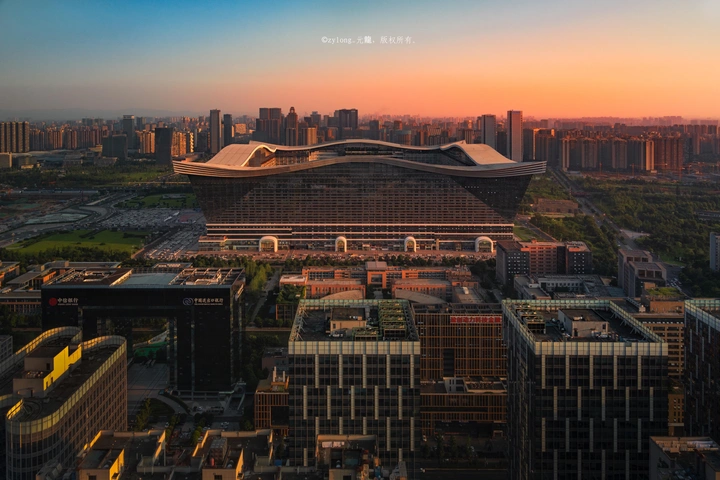 夕阳下