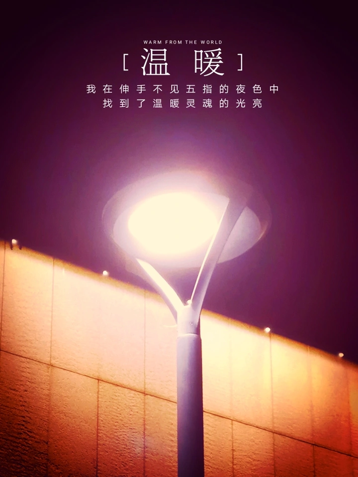路灯：黑夜里温暖世人灵魂的光亮
