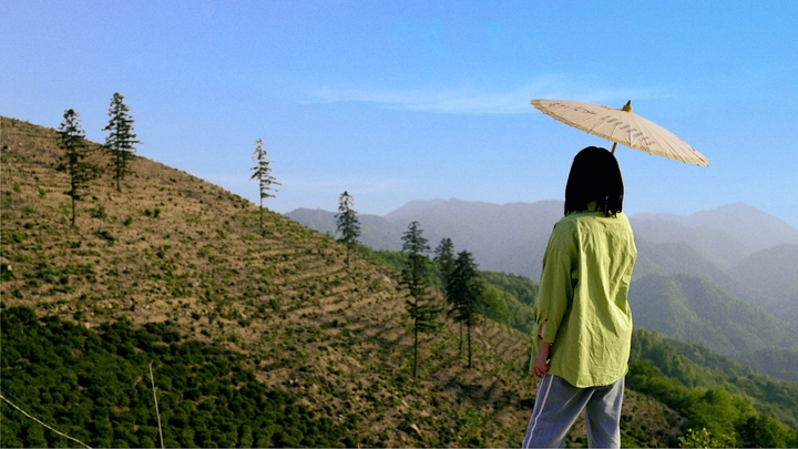 女人和狗。