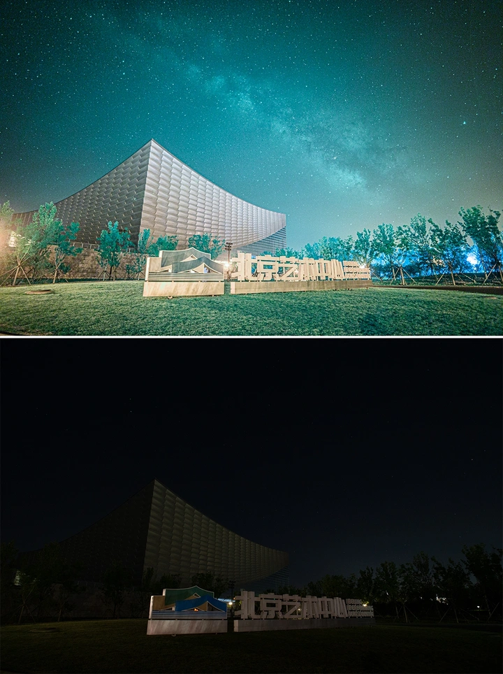 被光污染掩盖的美丽星空艺术中心