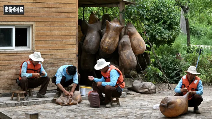 羊皮筏子·黄河