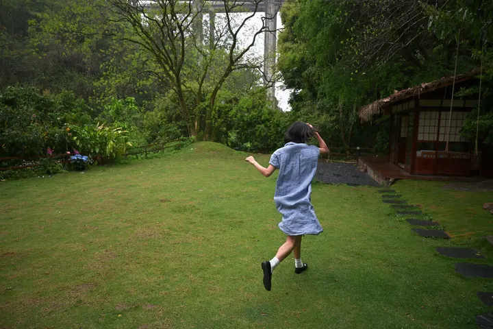 阴雨，庭院