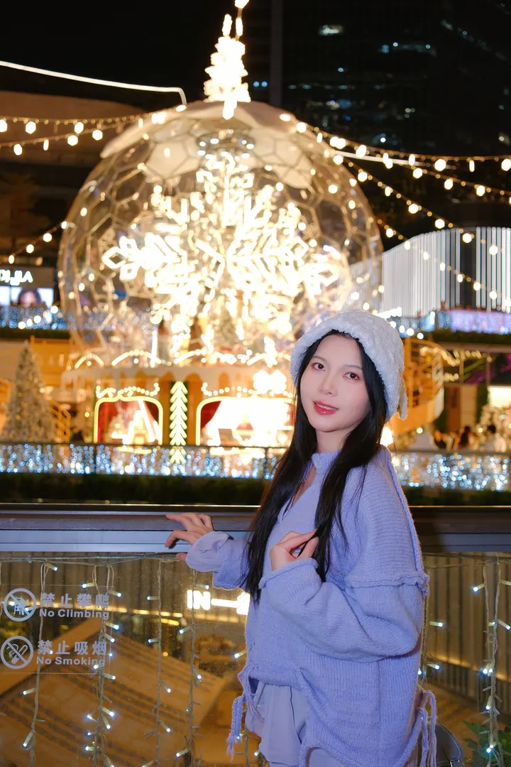 天环📍水晶球🔮亮灯啦❗️圣诞天花板 附攻略