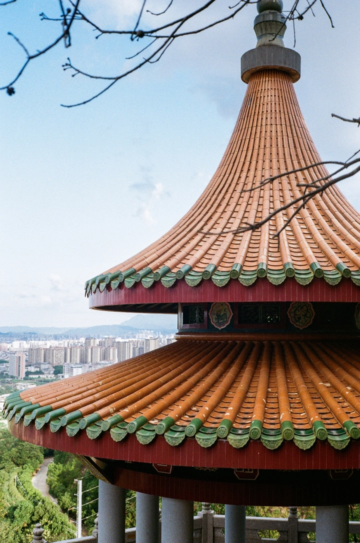 胶片︱一方静亭，几段阶梯。心远地自偏。