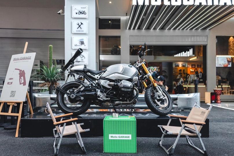 展会上展示的一辆摩托车