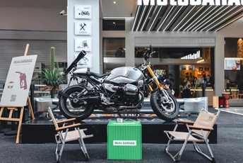 展会上展示的一辆摩托车