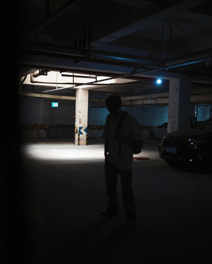 停车场溜达