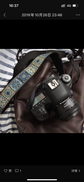 一张带有相机的包的图片