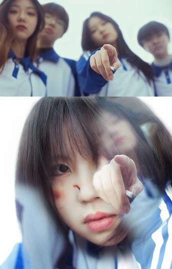 a split photo of a young boy and a little girl in 