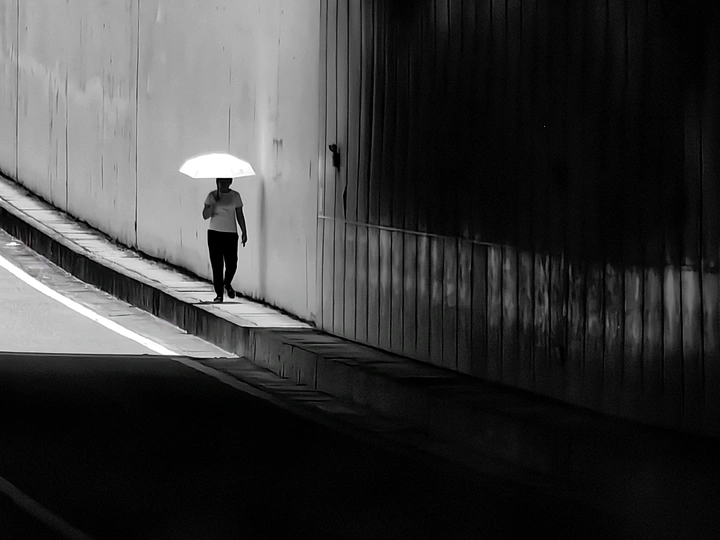 阳光下
