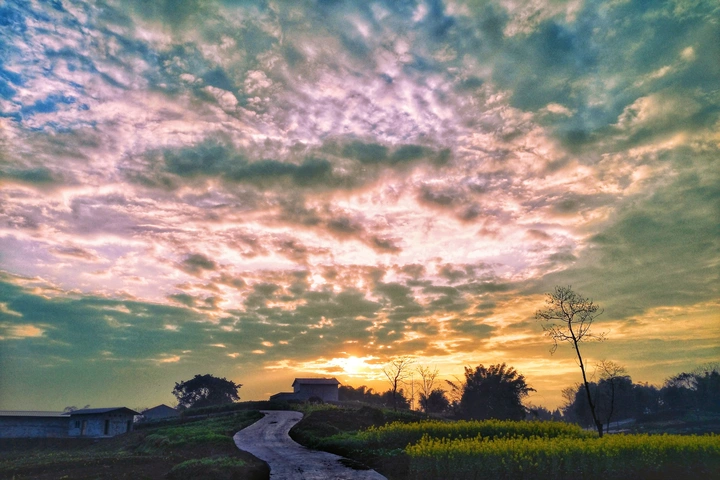 清晨的日出