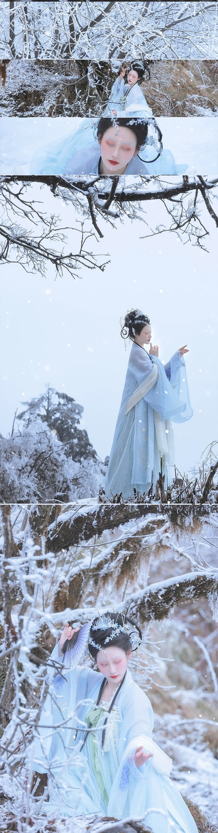 万千霜雪皆落你心间，只为回眸一眼
