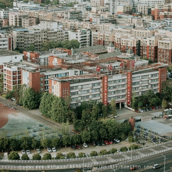 空中俯瞰大城市