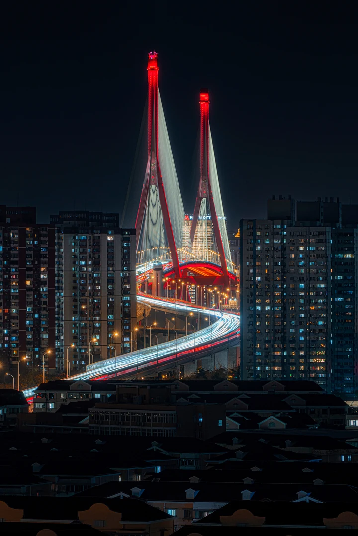 杨浦大桥炫迈S弯