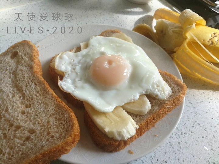 面包鸡蛋香蕉，套吃
