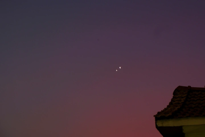 金星木星伴月