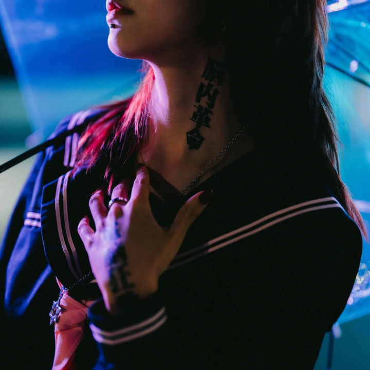 夜景人像