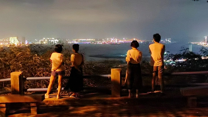 登高览被岸夜色