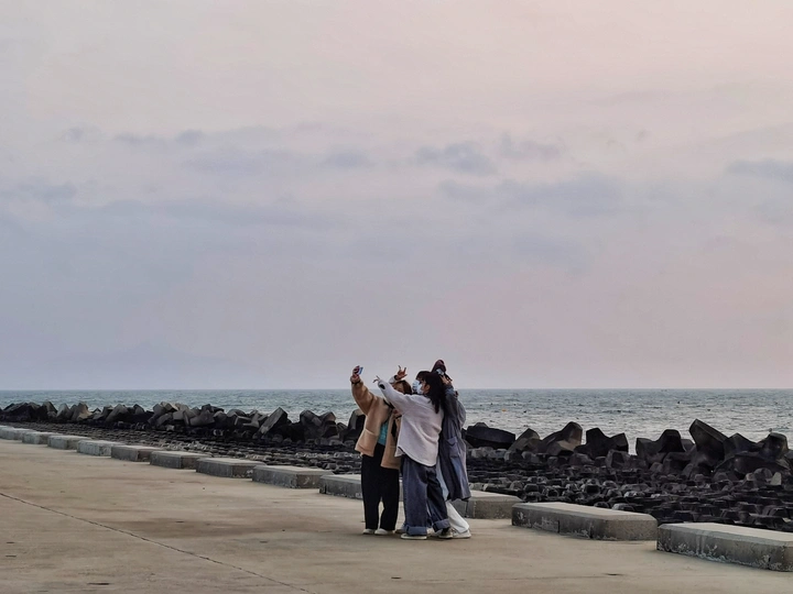 海滨自拍