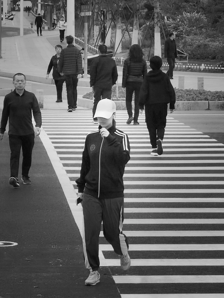 横过马路