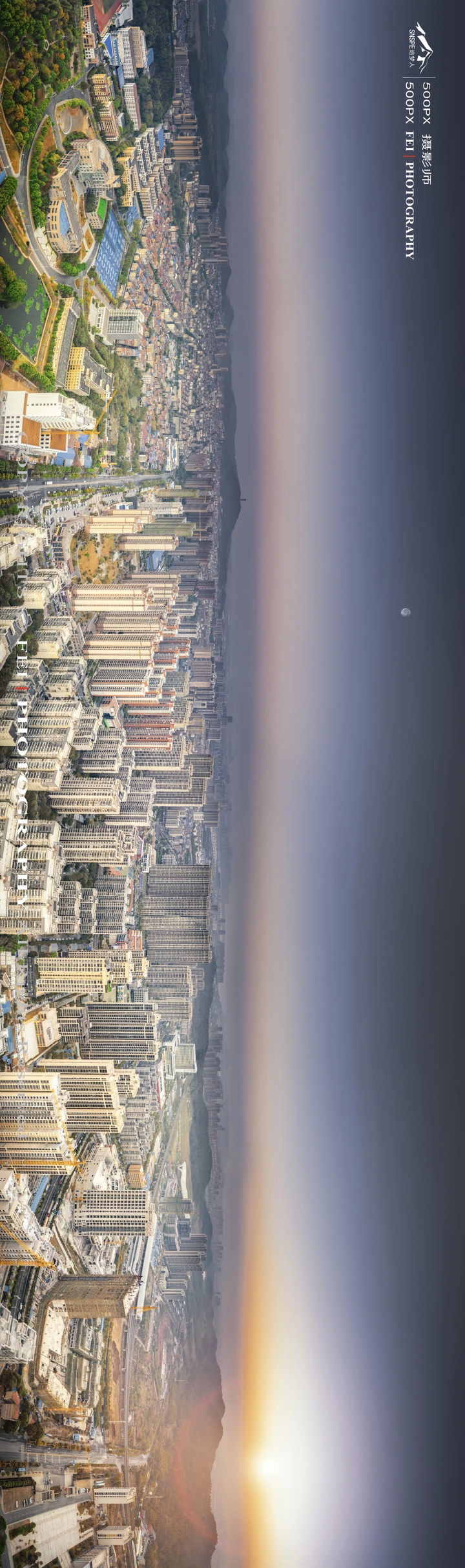 武汉市江夏区航拍城市全貌