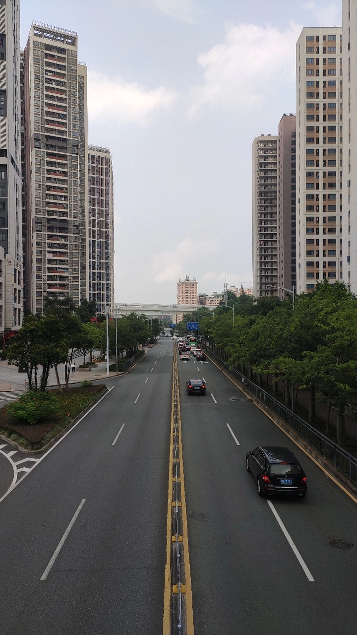 城市道路交通民丰路车流