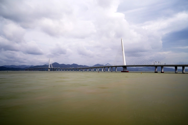 深圳湾公路大桥慢门摄影