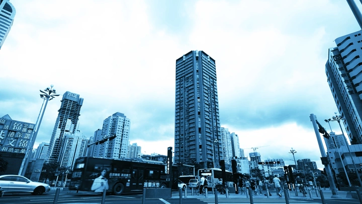 城市发展深圳文锦南路春风路交叉口