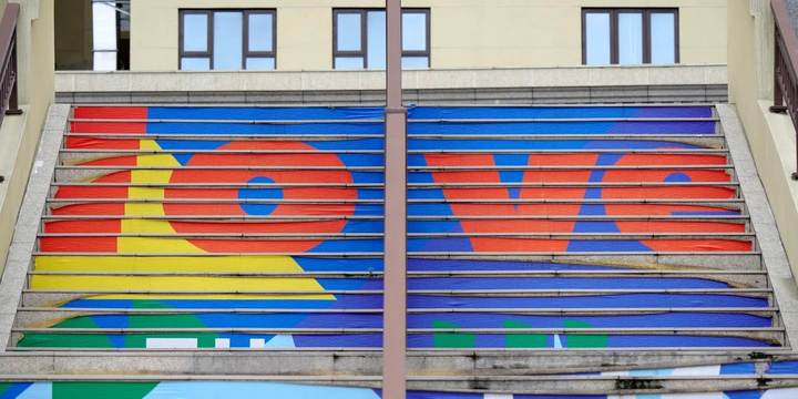 台阶上的Love