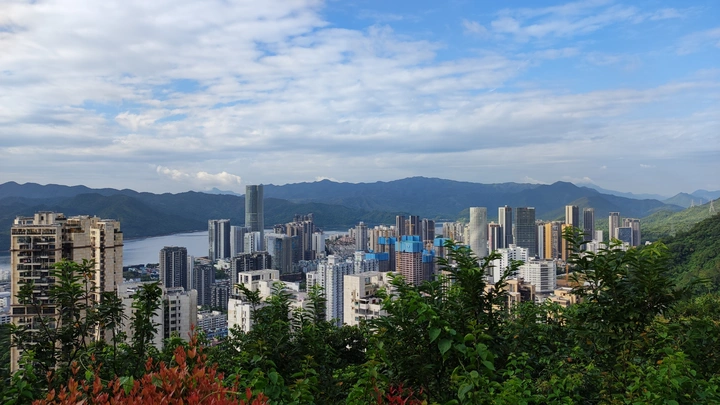 盐田风光山海城市建筑