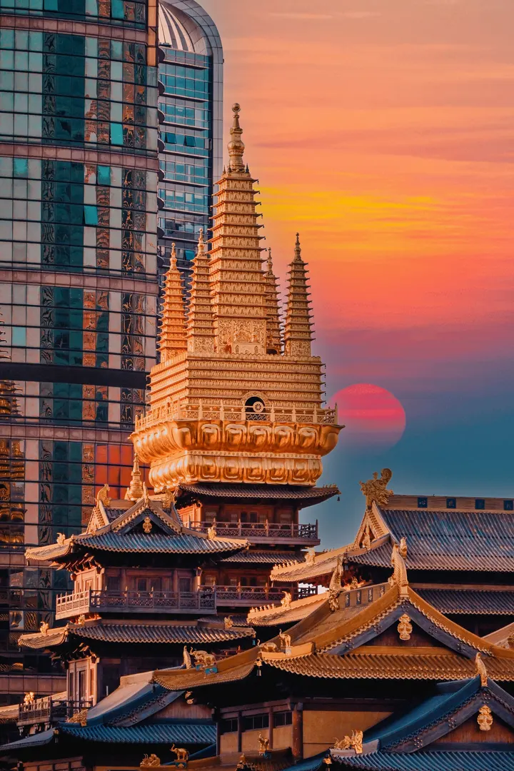 静安寺日出