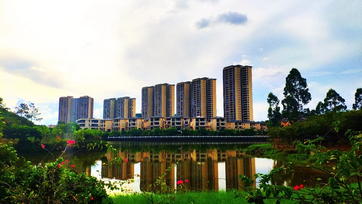山湖水景