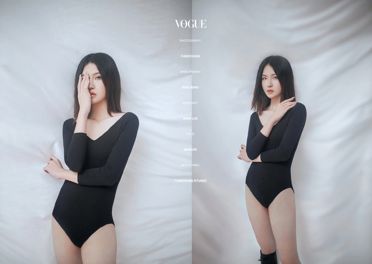 一张女人在床上摆姿势的黑白照片