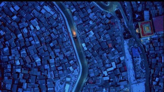 夜晚的城市 aerial image