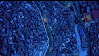 夜晚的城市 aerial image