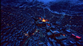 夜晚的城市 aerial photo