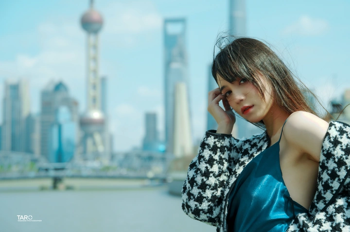 Shanghai in blue
