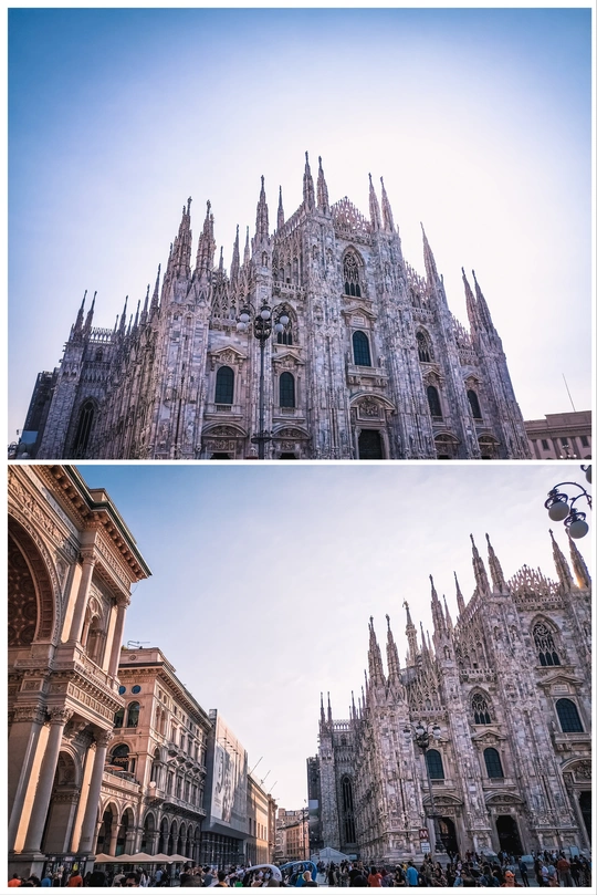 哥特式建筑城市中一座大教堂的照片