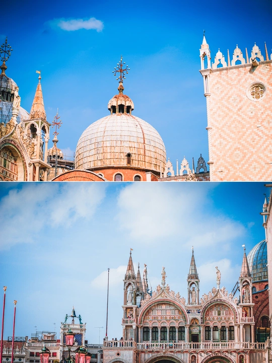 城市中一座大教堂的照片